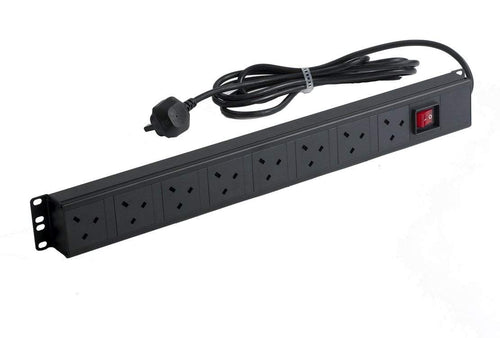 8 Way PDU Surge Protected Vertical