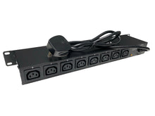 Load image into Gallery viewer, 8-way PDU Horizontal Individually Switched