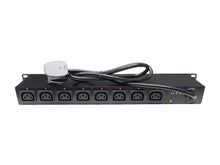 Load image into Gallery viewer, 8-way PDU Horizontal Individually Switched